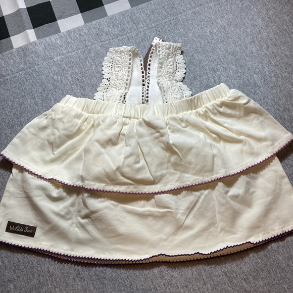 Matilda Jane Kid´s Casual Lace Top In Beige Size 4 NWT - Picture 8 of 9